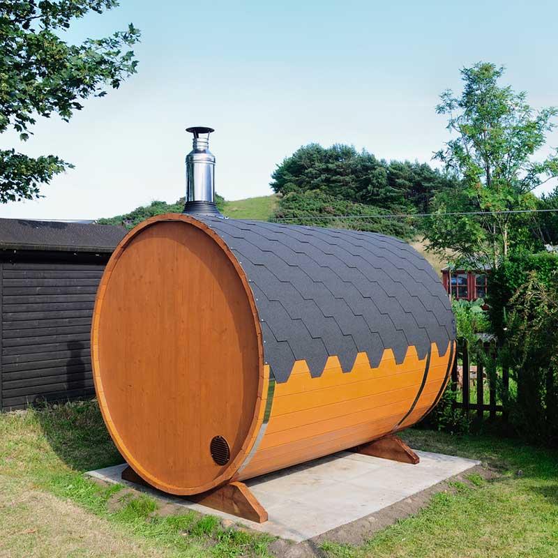Barrel Sauna 4 Person Outdoor Garden Sauna 2-2.3m | Customisable Garden Sauna