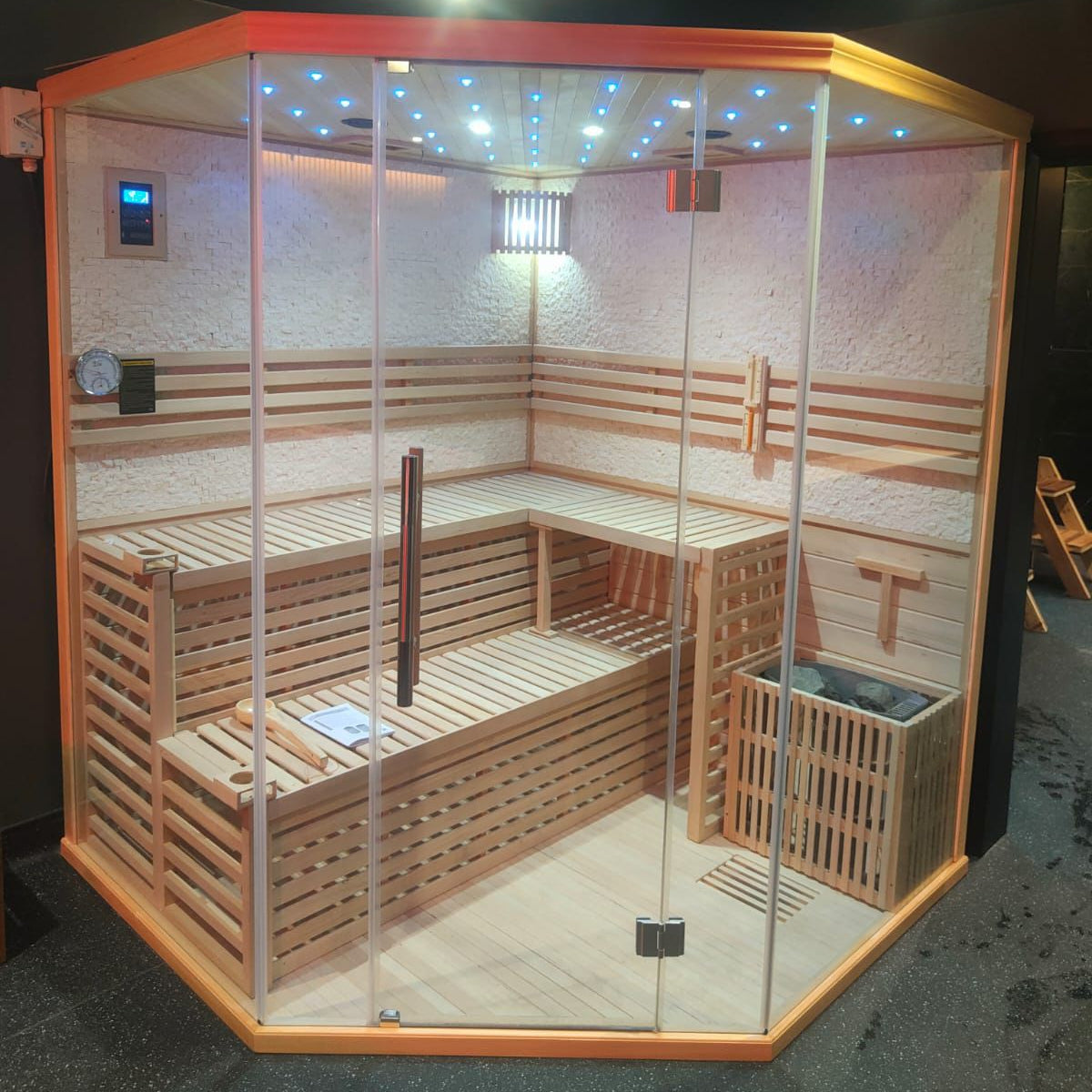 Tidal Wave 4 Corner Traditional 4-5 Person Sauna