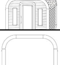 2 In Front + Full Glass Back Window