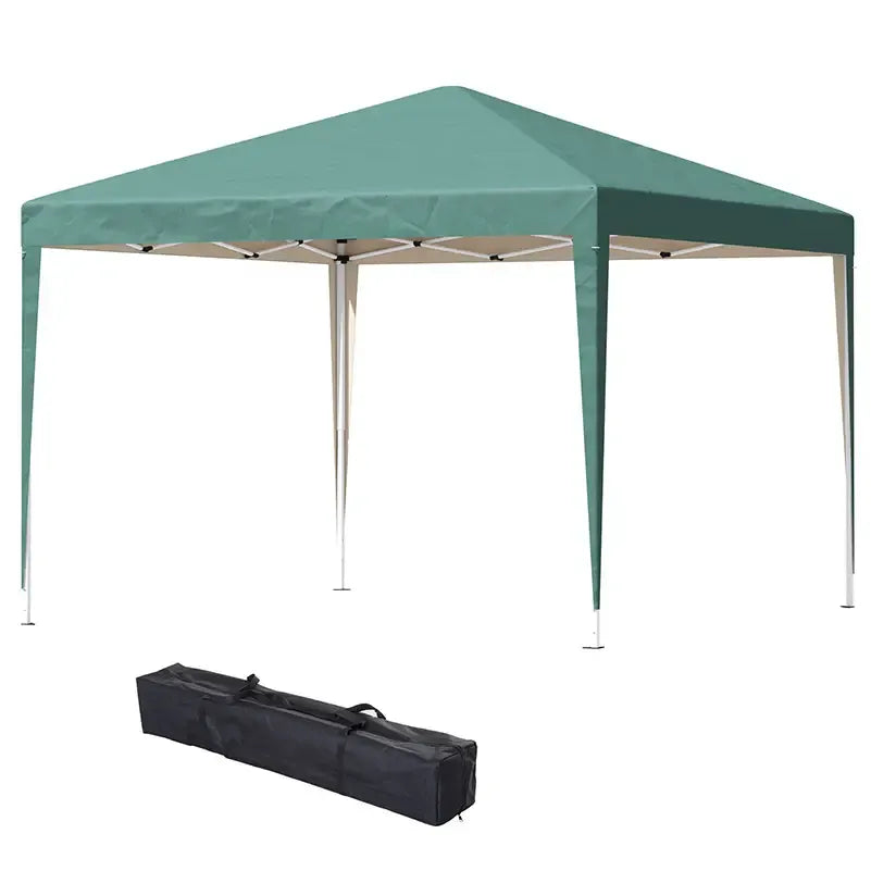 Outsunny 3 x 3M Garden Pop Up Gazebo Height Adjustable Marquee Party Tent Wedding Canopy with Carrying Bag