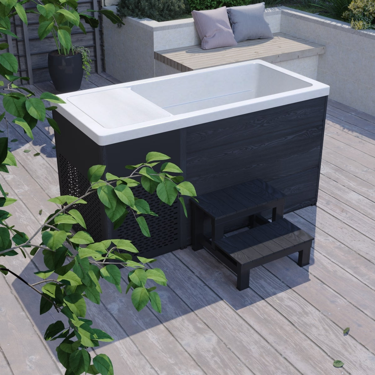 H20 Chillax Ice Bath & Chill Tub Cold Plunge Render