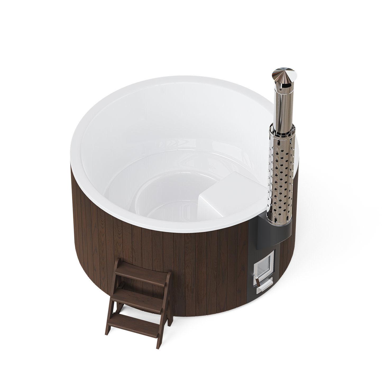 Polar Spa Elite 200 Wood Fired 35kW Stove 4-6 Person Hot Tub