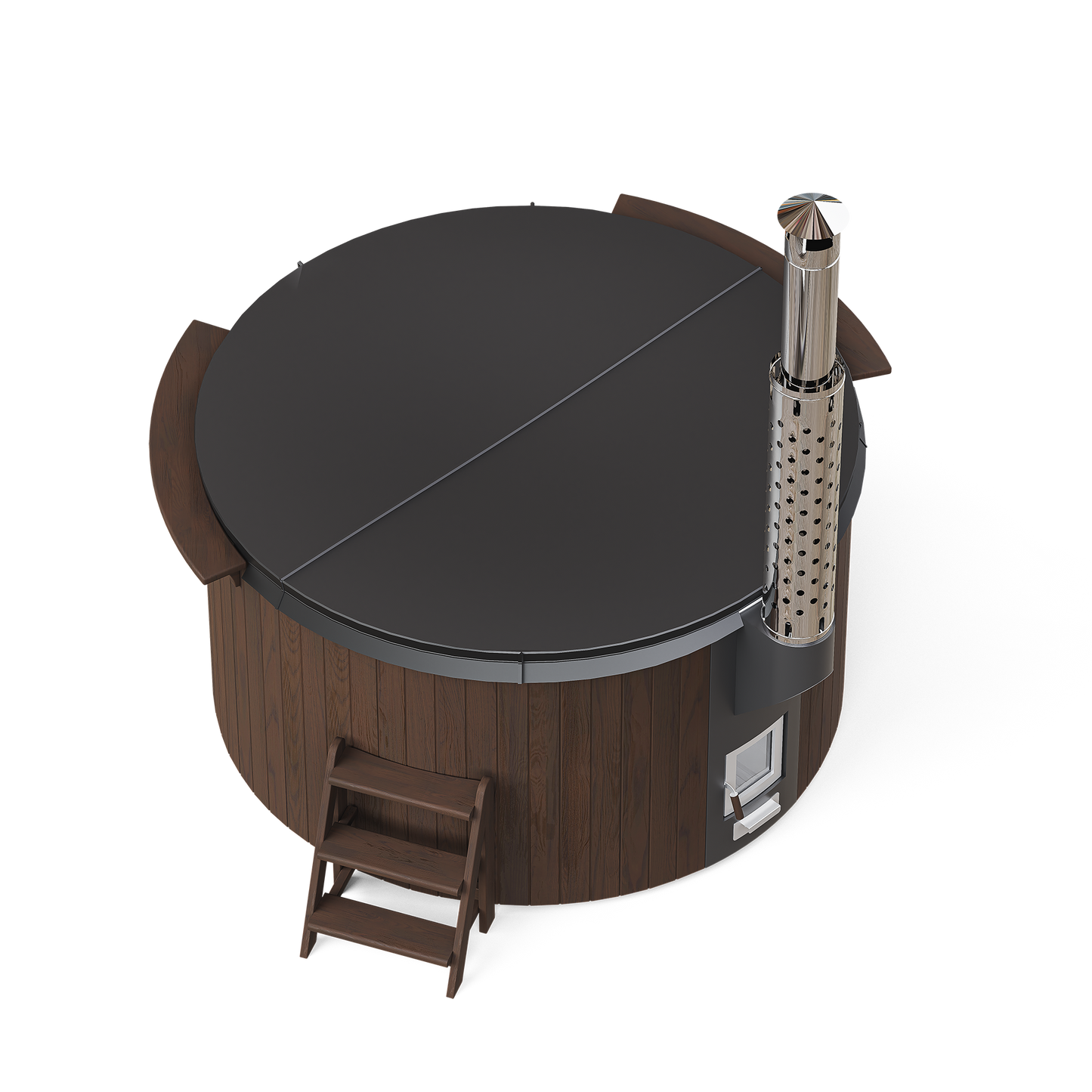 Polar Spa Elite 200 Wood Fired 35kW Stove 4-6 Person Hot Tub