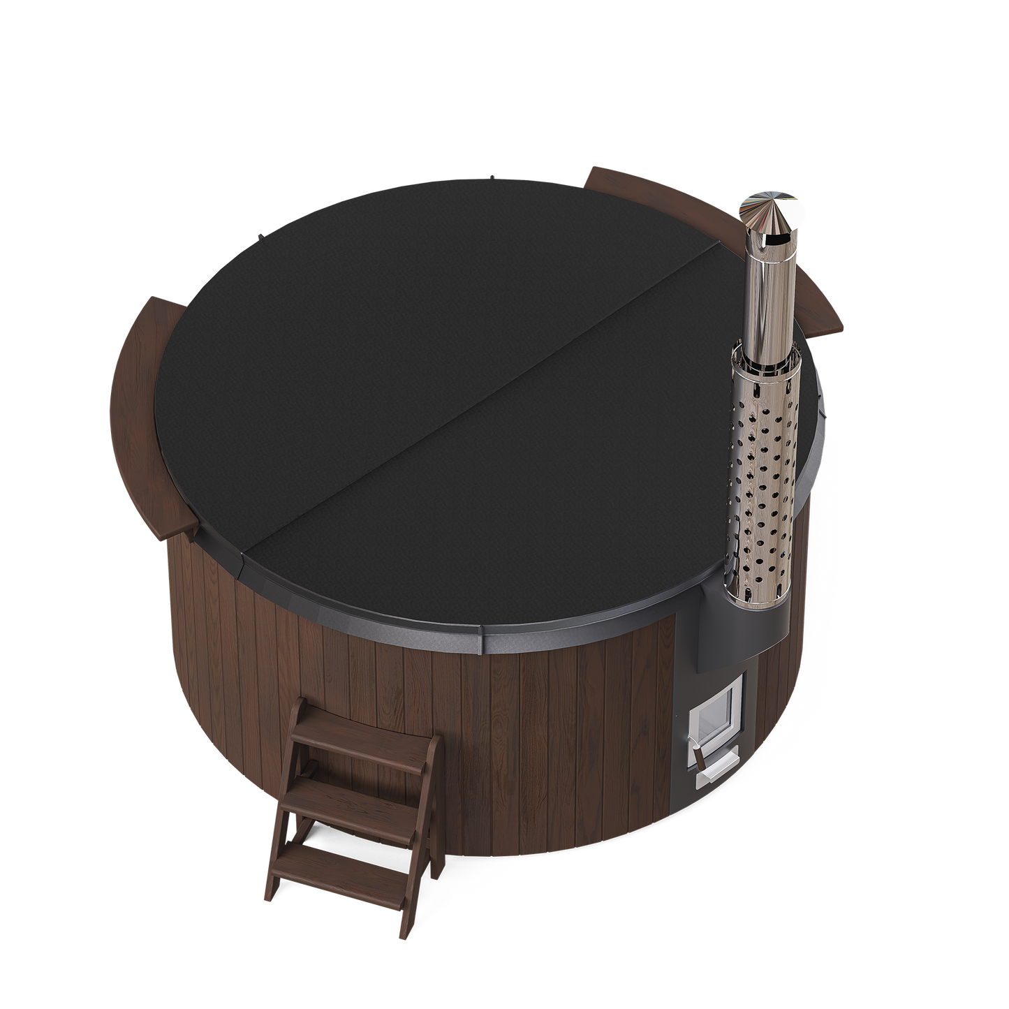 Polar Spa Elite 220 Wood Fired 35kW Stove 6-8 Person Hot Tub