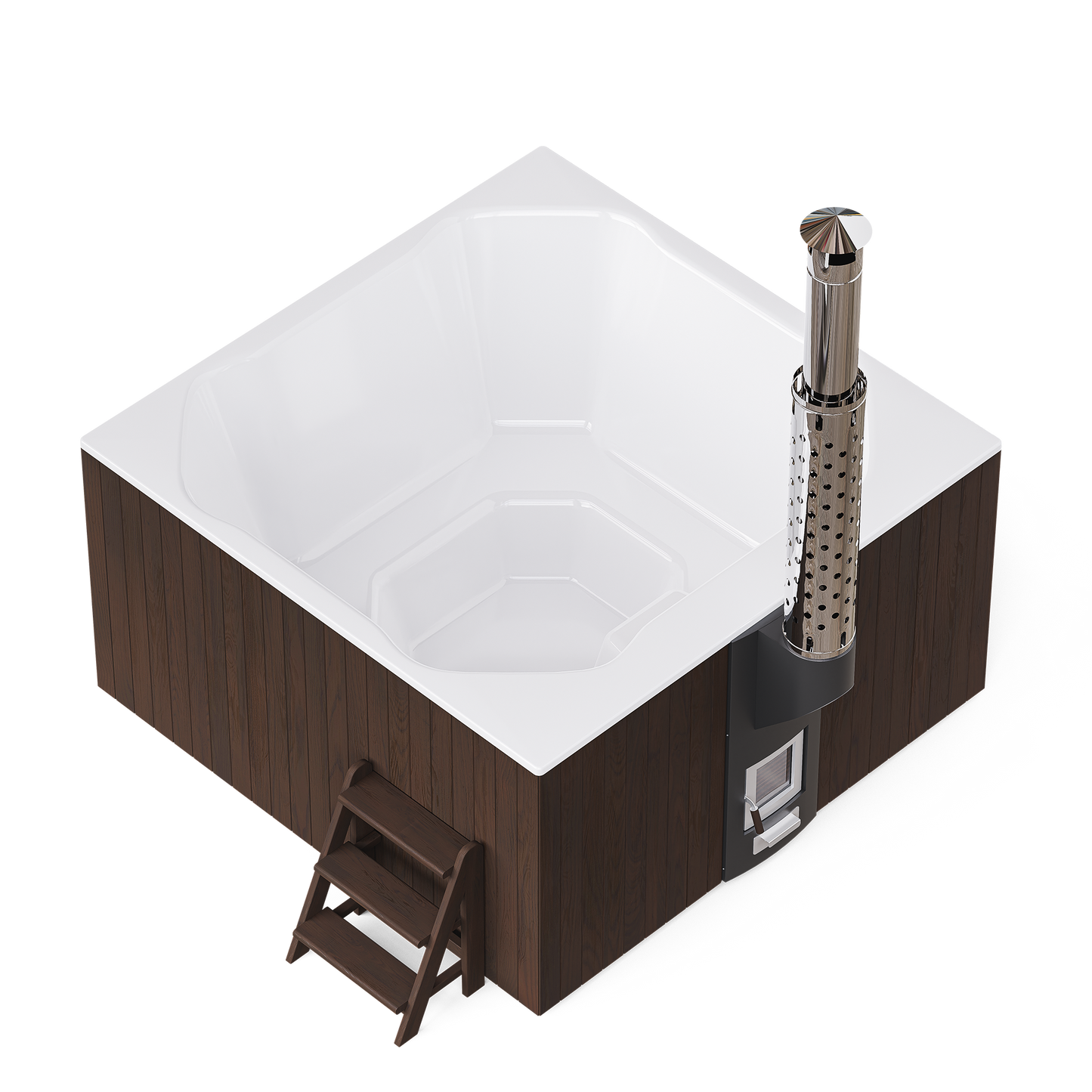 Polar Spa Elite Quattro 200 Wood Fired 35kW Stove 6-8 Person Hot Tub