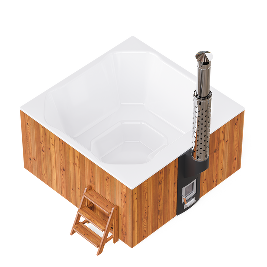 Polar Spa Elite Quattro 200 Wood Fired 35kW Stove 6-8 Person Hot Tub