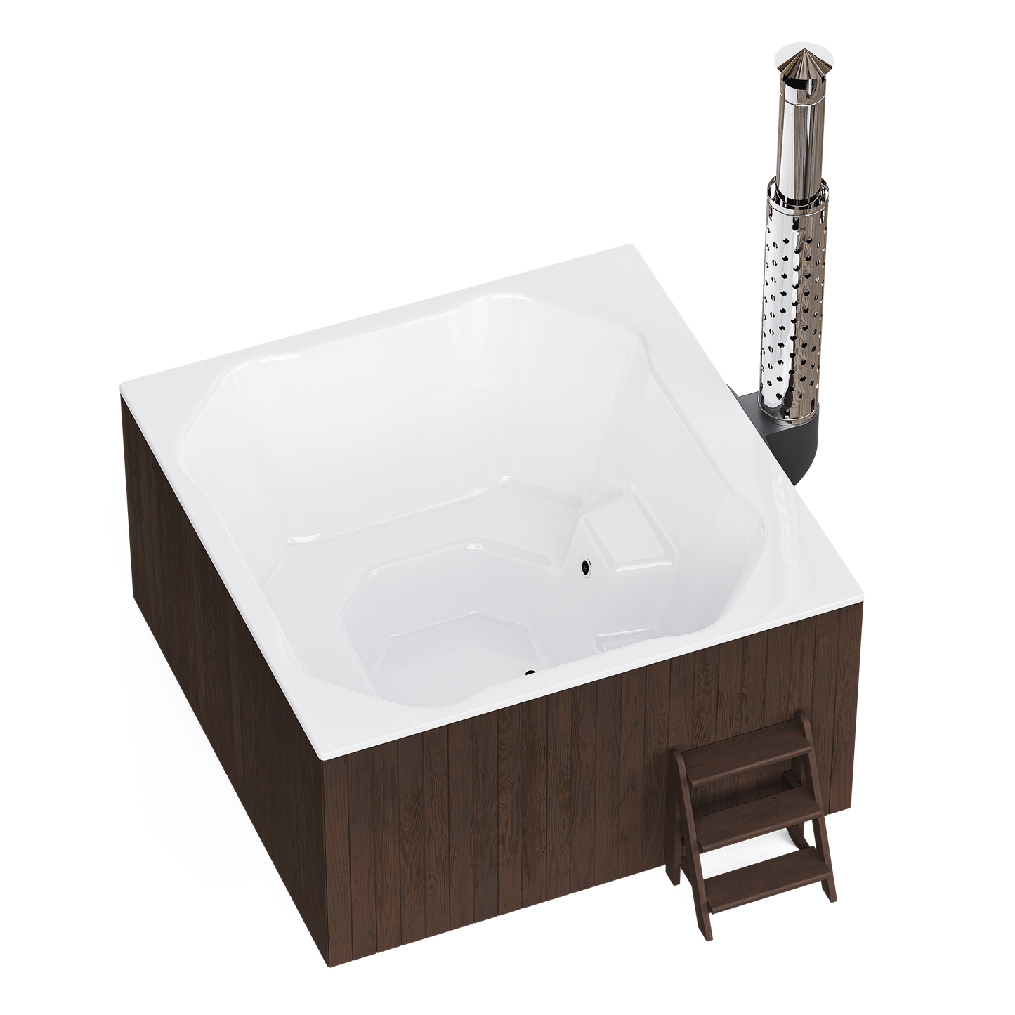 Polar Spa Elite Quattro 200 Wood Fired 35kW Stove 6-8 Person Hot Tub
