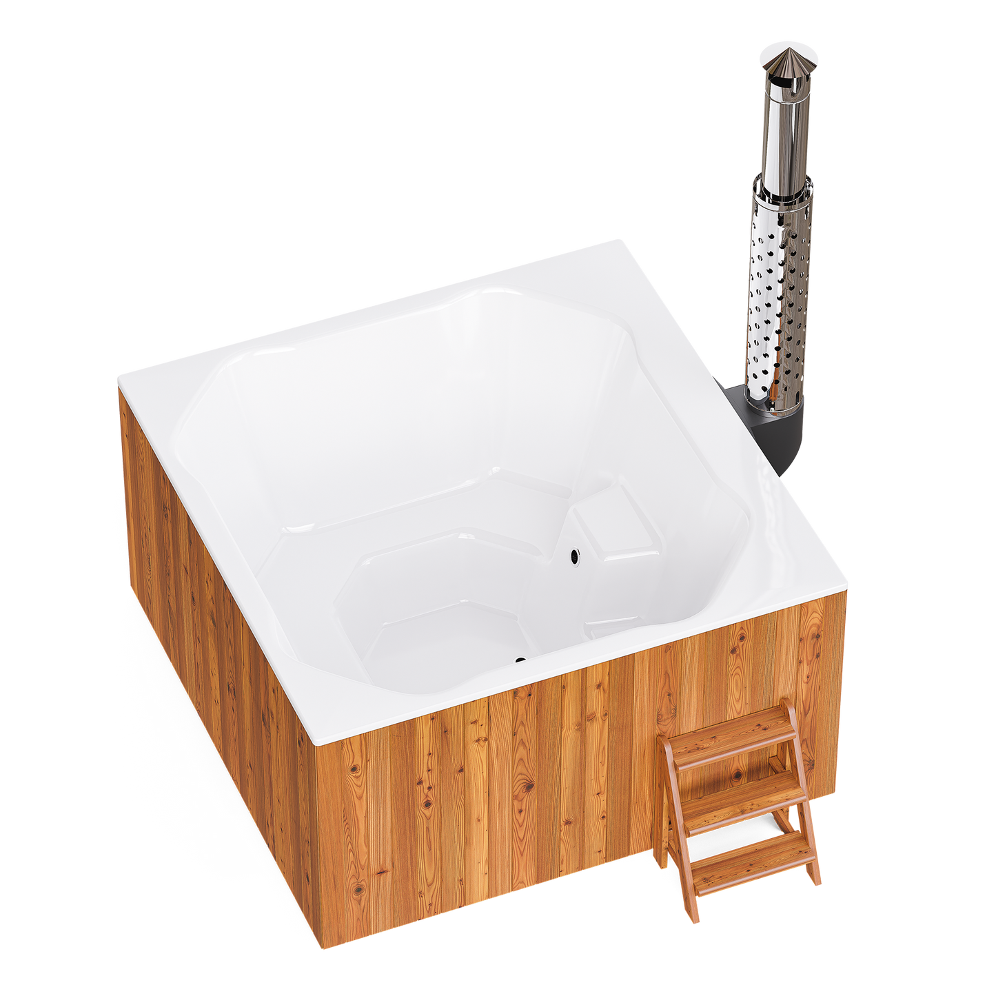 Polar Spa Elite Quattro 200 Wood Fired 35kW Stove 6-8 Person Hot Tub