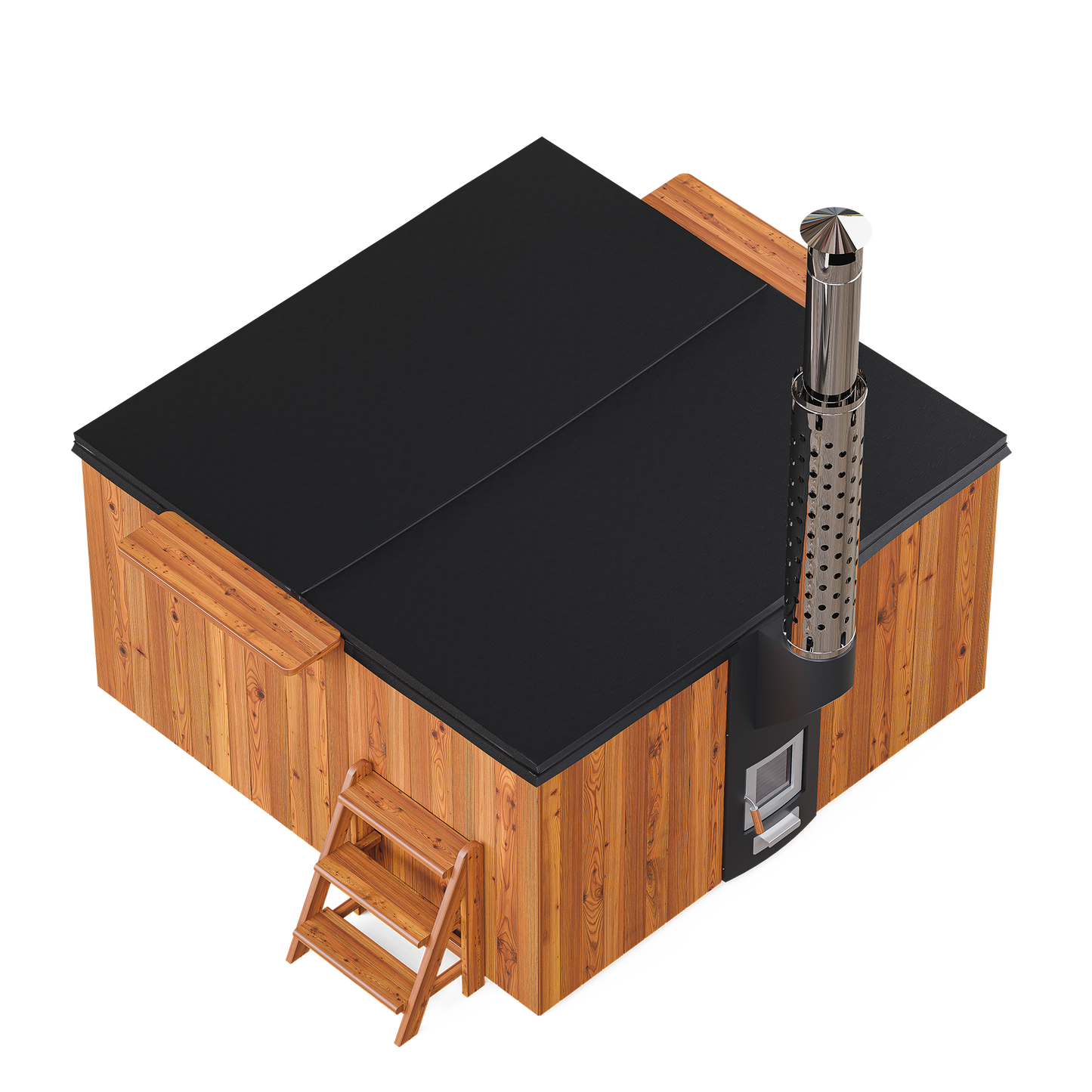 Polar Spa Elite Quattro 200 Wood Fired 35kW Stove 6-8 Person Hot Tub