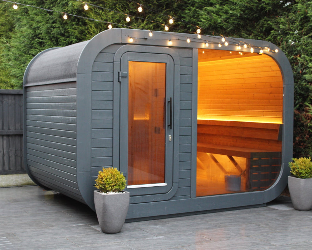 Viking Industrier Luna 6-8 Person Outdoor Sauna With Changing Room
