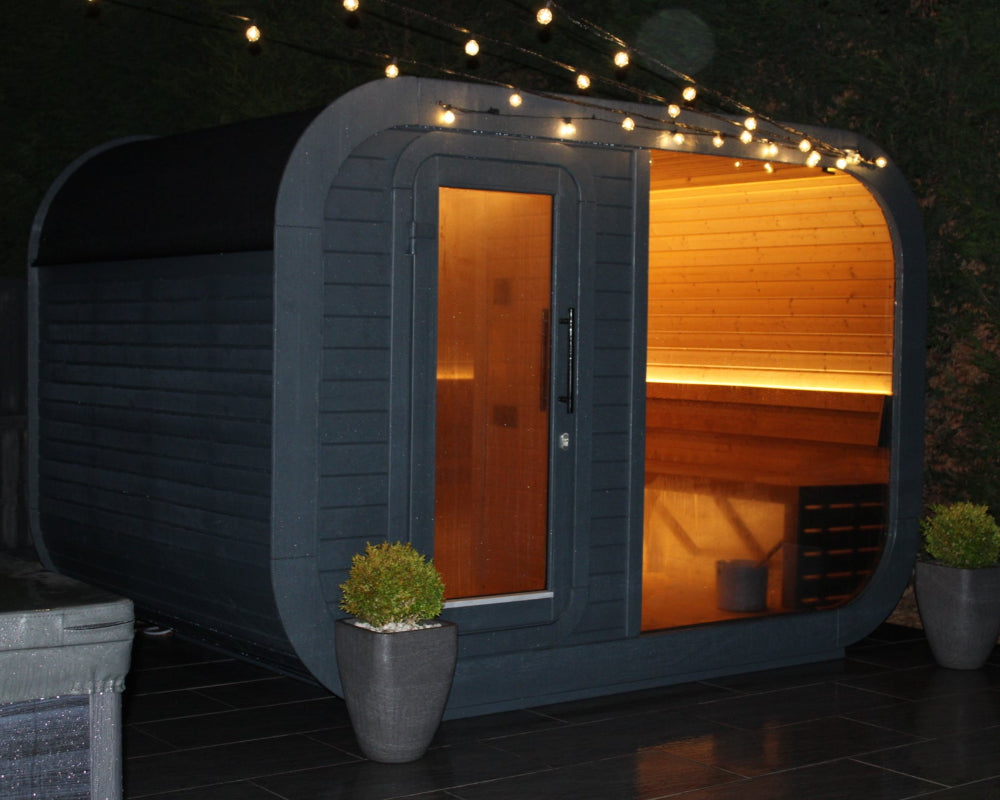 Viking Industrier Luna 6-8 Person Outdoor Sauna With Changing Room