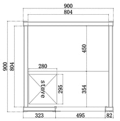 Tidal 1 Person Indoor Traditional Sauna sizing specifications