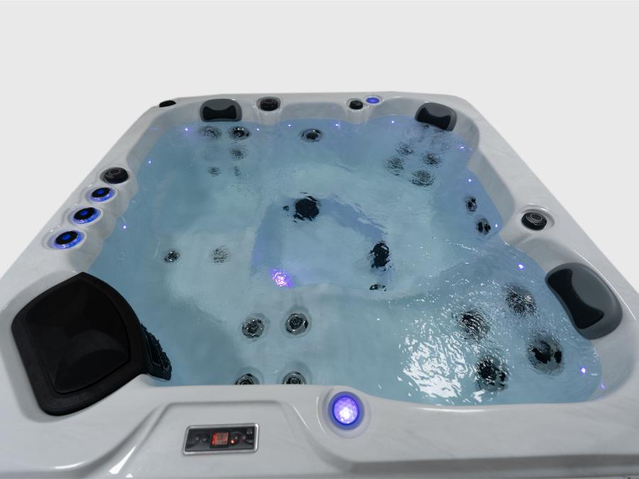 Platinum Spas 4-5 Person Hot Tub 13 Amp | Bluetooth Speakers, Ozone Water Care, 27 Jets, 2 Lounges