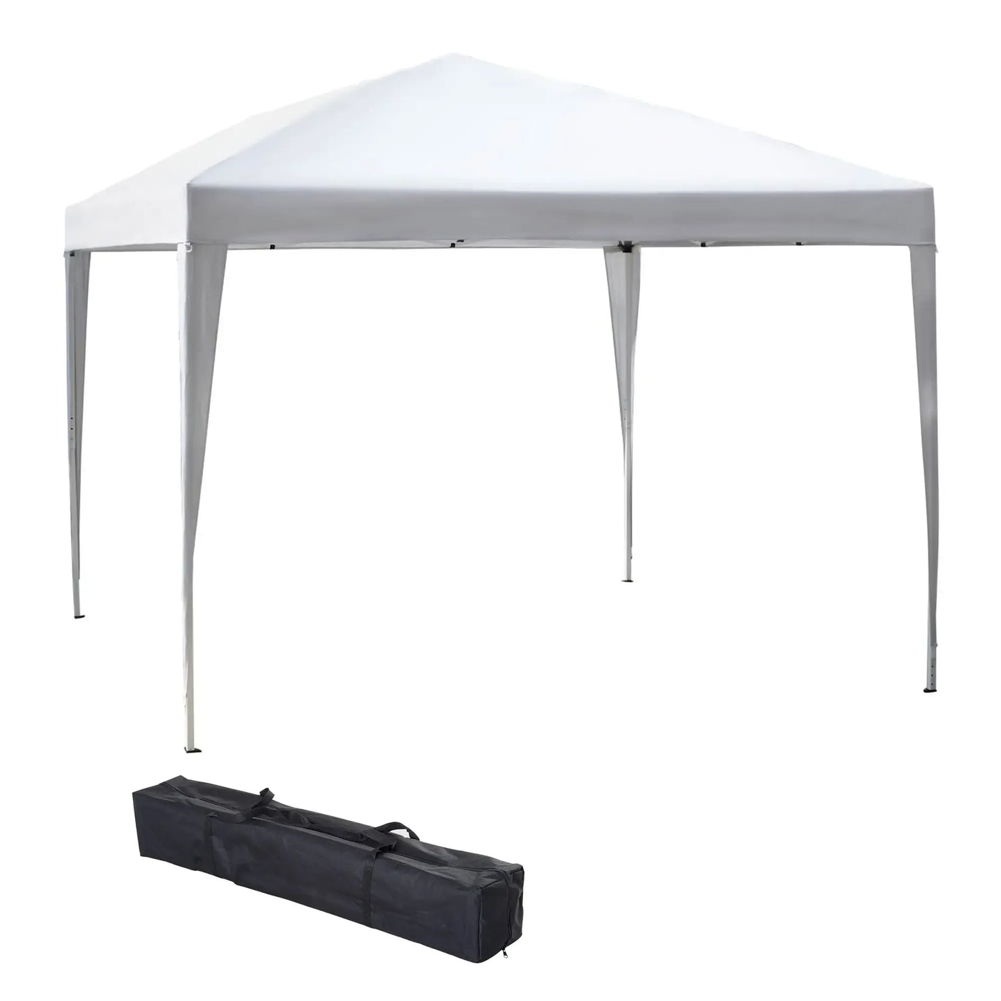 Outsunny 3 x 3M Garden Pop Up Gazebo Height Adjustable Marquee Party Tent Wedding Canopy with Carrying Bag