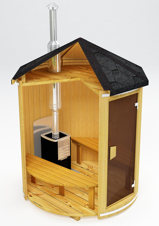 Baltresto Vertical 1 - 2 Person Outdoor Sauna