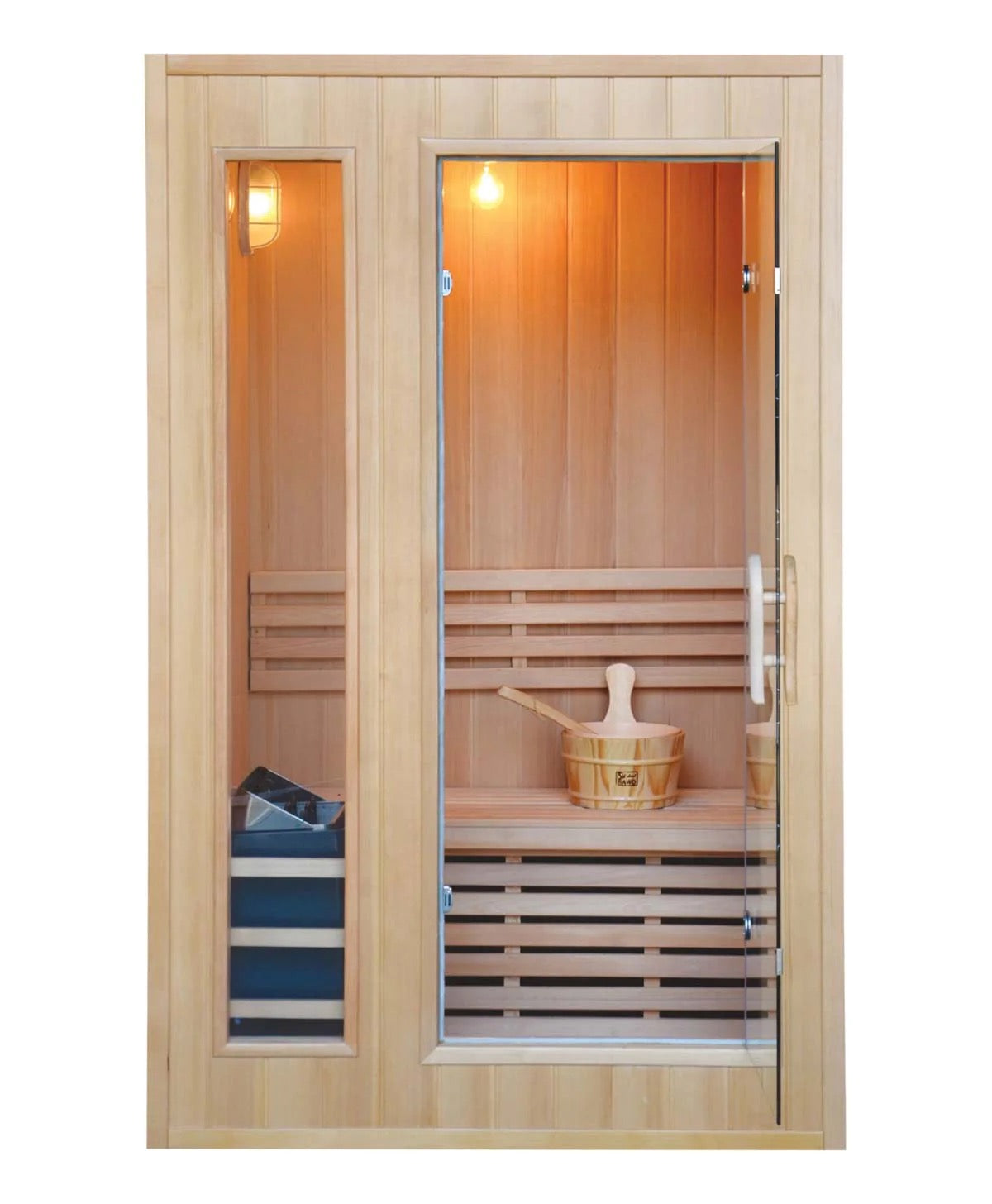 Tidal Wave 1 Traditional 2 Person Indoor Sauna Plug and Play
