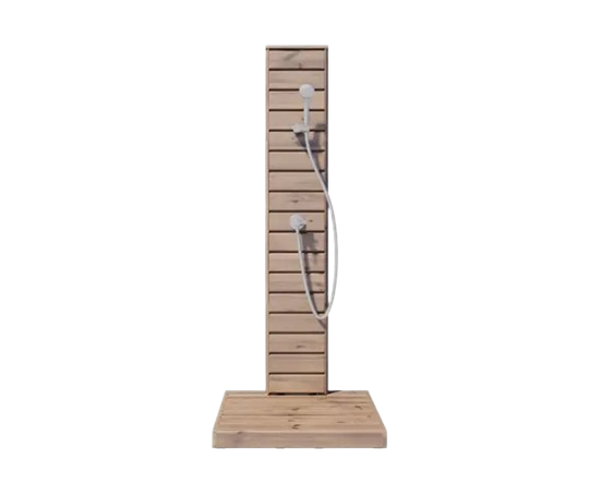 Compact Thermowood Outdoor Garden Shower