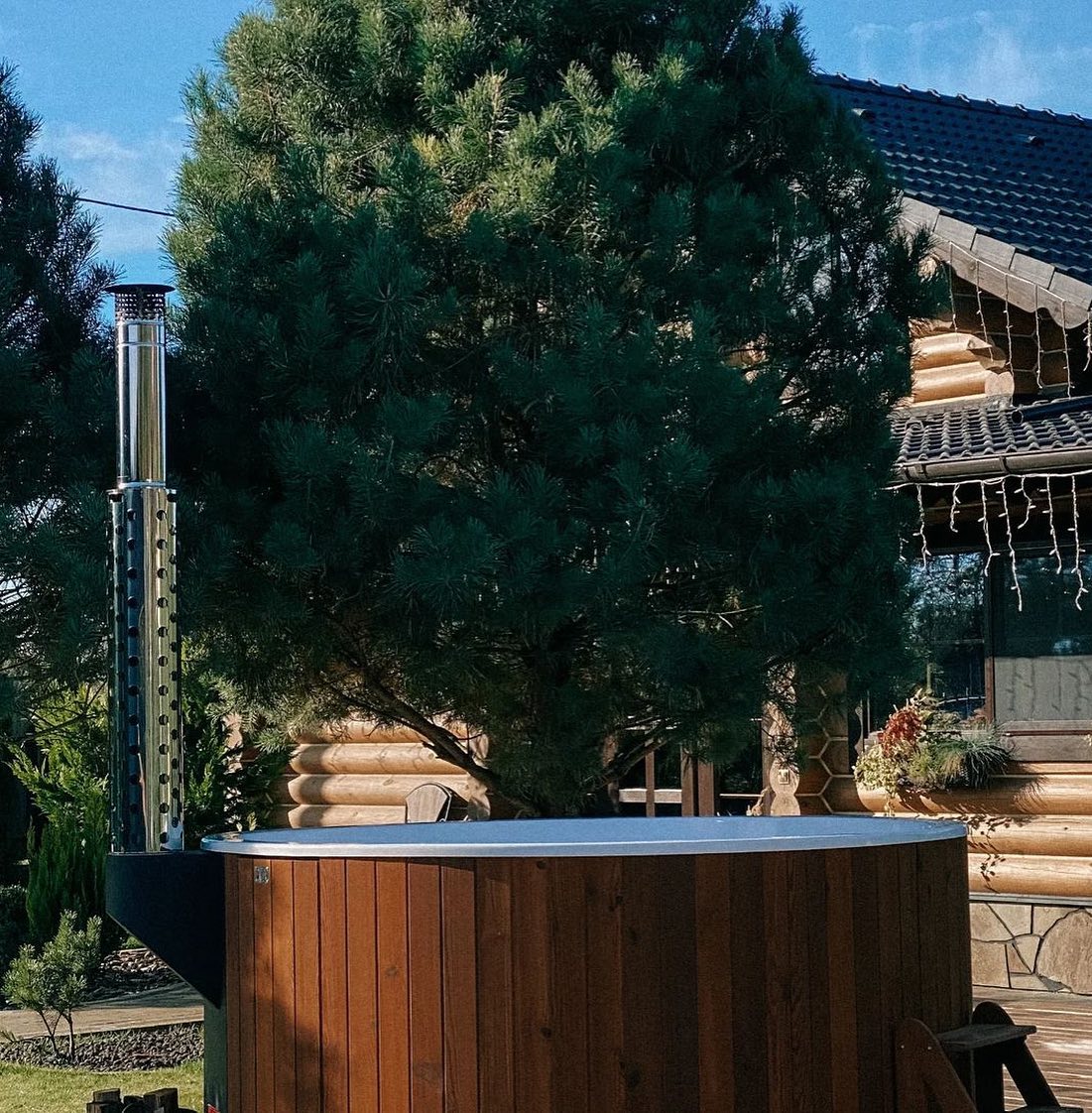 Polar Spa Elite 200 Wood Fired 35kW Stove 4-6 Person Hot Tub