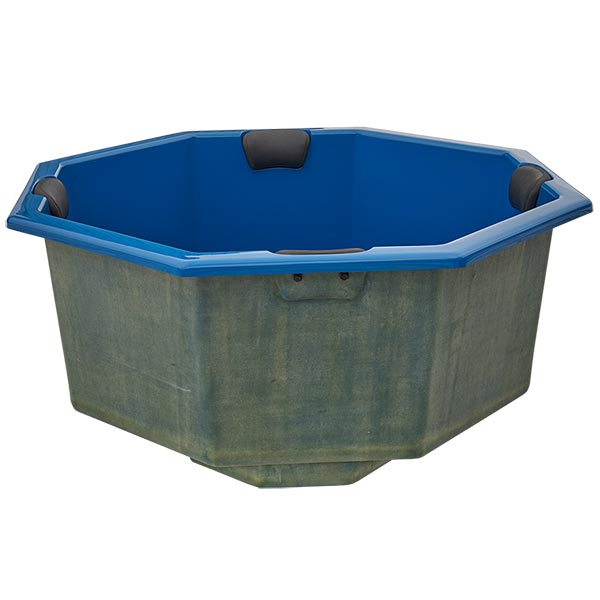 Octa Hot Tub Fibreglass Liner | Built in, Decking Hot Tub 6 Person | Wood Fired Heating, Stove