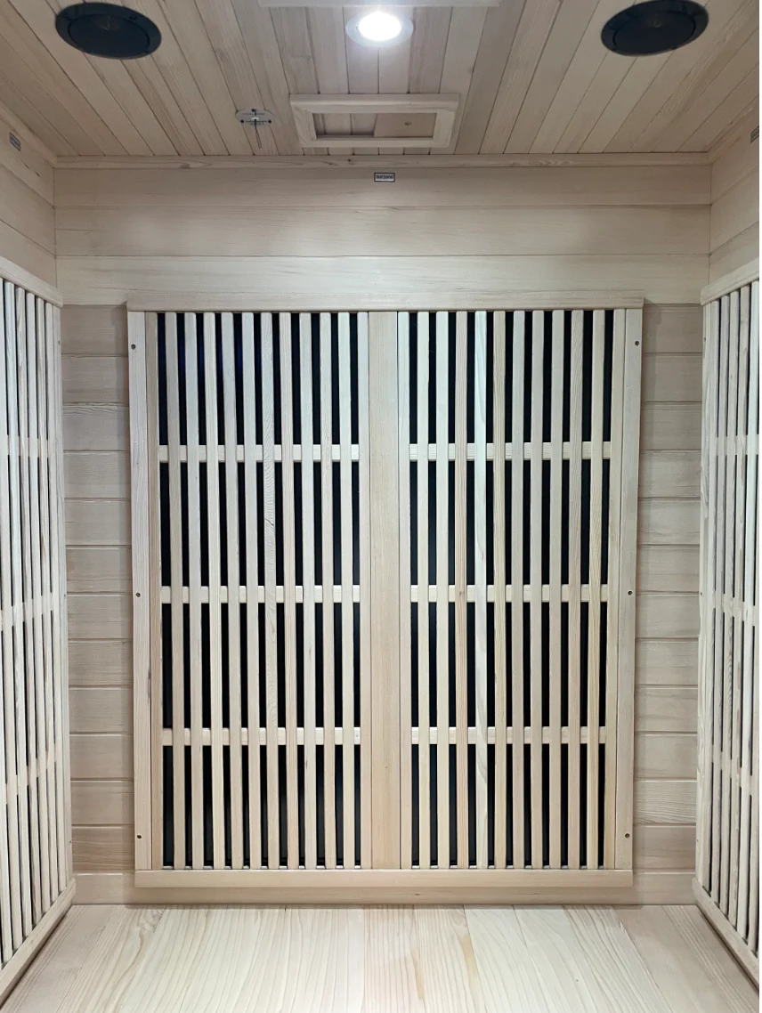 Tidal Wave Flow 1 Infrared Indoor Sauna | 1 - 2 Person Infrared Sauna | Canadian Hemlock Wood