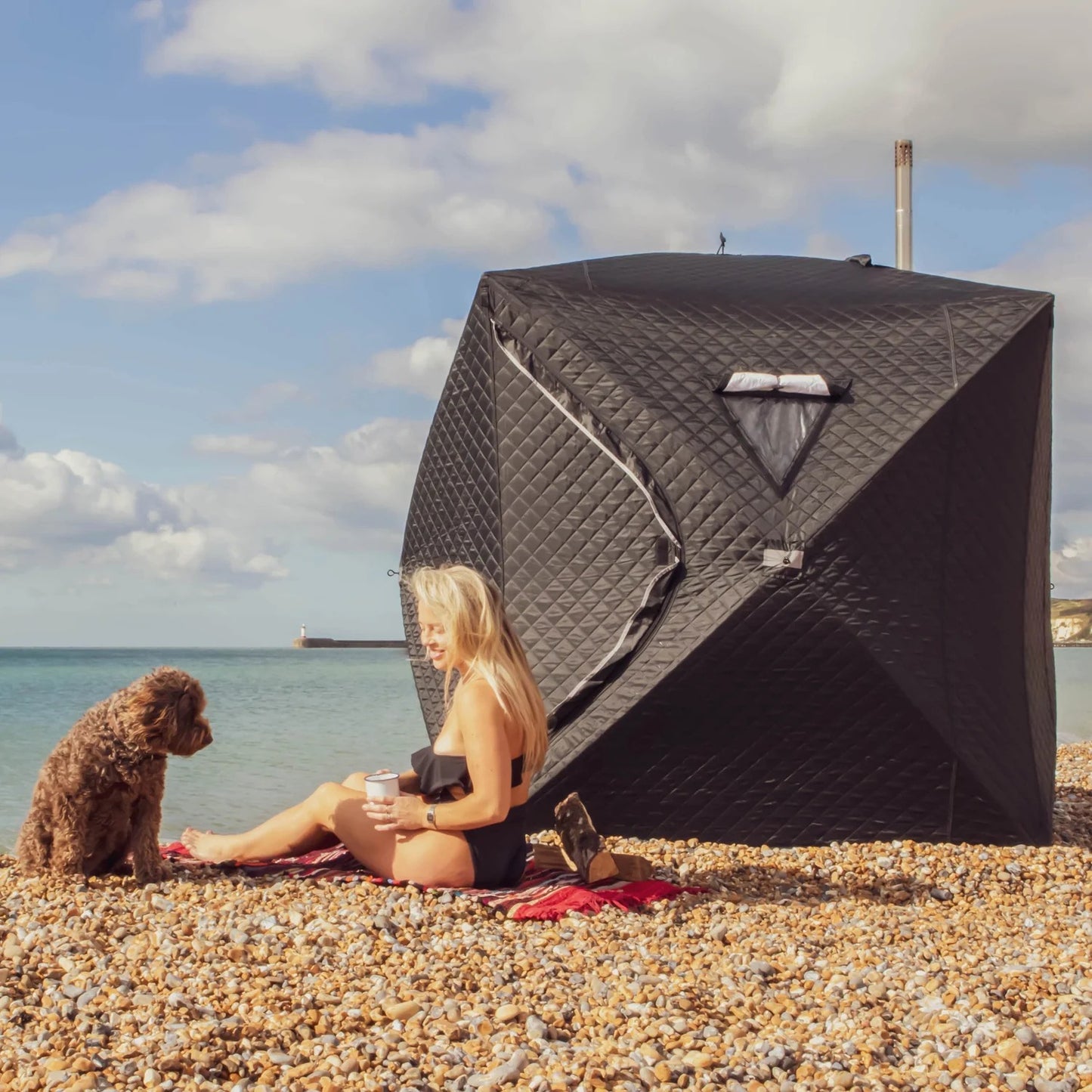 Portable Sauna Tent with Wood Stove | Outdoor Steam Sauna Bundle