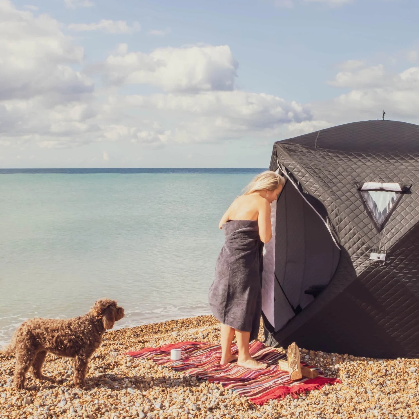 Portable Sauna Tent with Wood Stove | Outdoor Steam Sauna Bundle