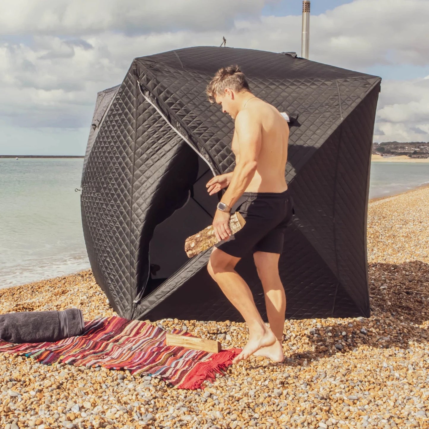 Portable Sauna Tent with Wood Stove | Outdoor Steam Sauna Bundle