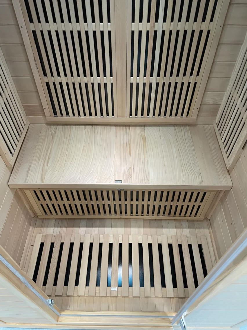 Tidal Wave Flow 1 Infrared Indoor Sauna | 1 - 2 Person Infrared Sauna | Canadian Hemlock Wood
