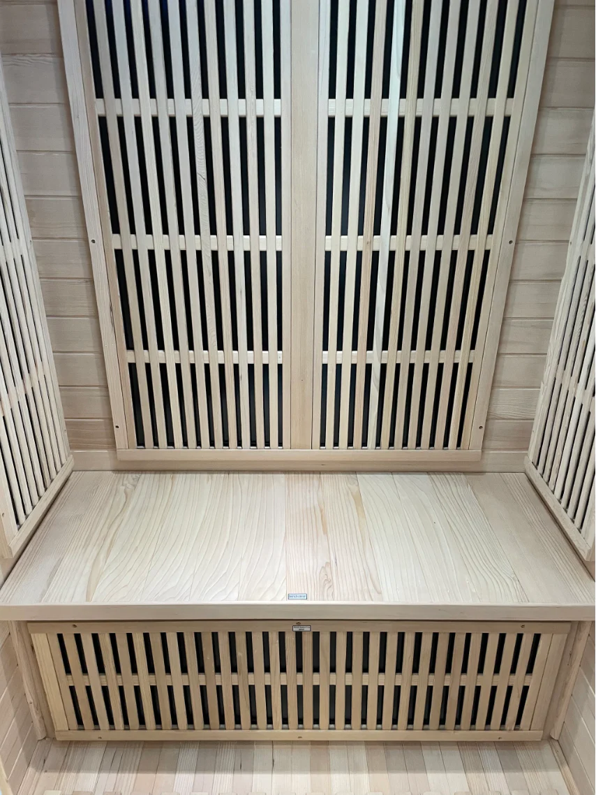 Tidal Wave Flow 1 Infrared Indoor Sauna | 1 - 2 Person Infrared Sauna | Canadian Hemlock Wood