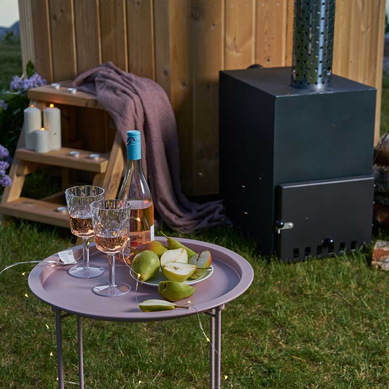 Baltresto Octa Wood-Fired Fibreglass Hot Tub 6 Person