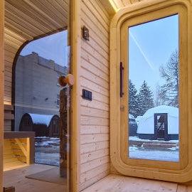 Viking Industrier Luna 6-8 Person Outdoor Sauna With Changing Room