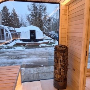 Viking Industrier Luna 6-8 Person Outdoor Sauna With Changing Room