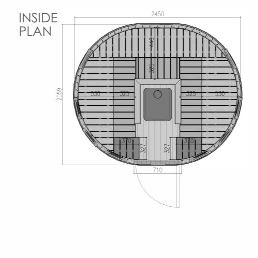 Viking Industirer 5-7 Person Vertical Outdoor Sauna