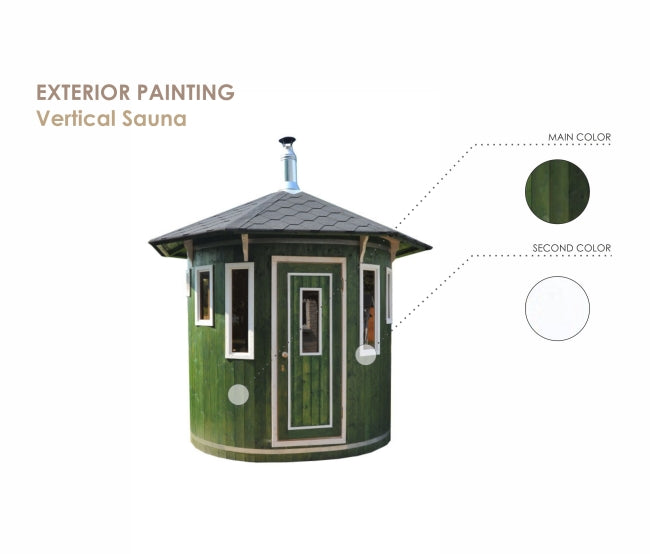 Viking Industirer 5-7 Person Vertical Outdoor Sauna