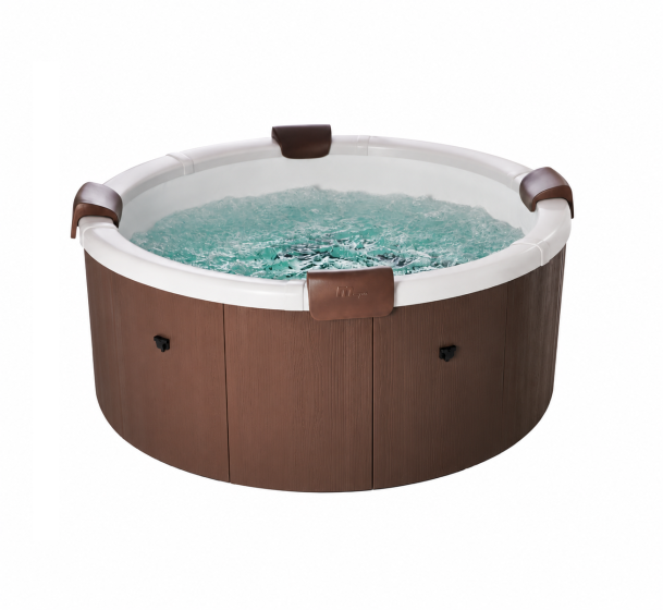 MSpa Rova 6 Person Portable Circular Modular Hot Tub, WiFi Controlled 13A Plug & Play