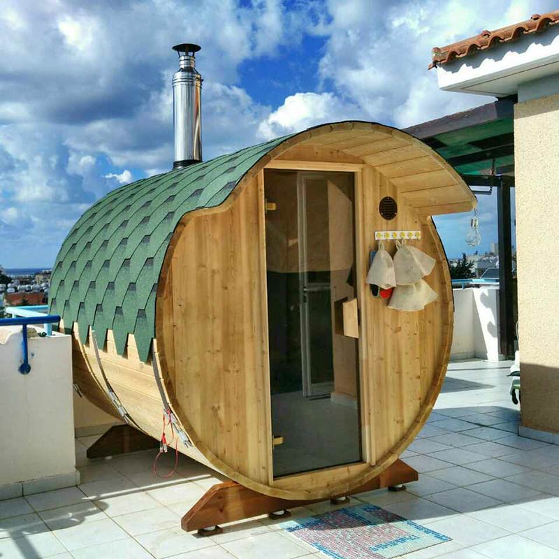 Barrel Sauna 4 Person Outdoor Garden Sauna 2-2.3m | Customisable Garden Sauna