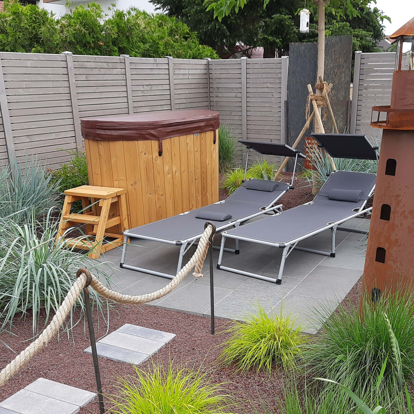 Compact Oval 2-Person Wood-Fired Hot Tub | Customisable Compact Fibreglass Spa