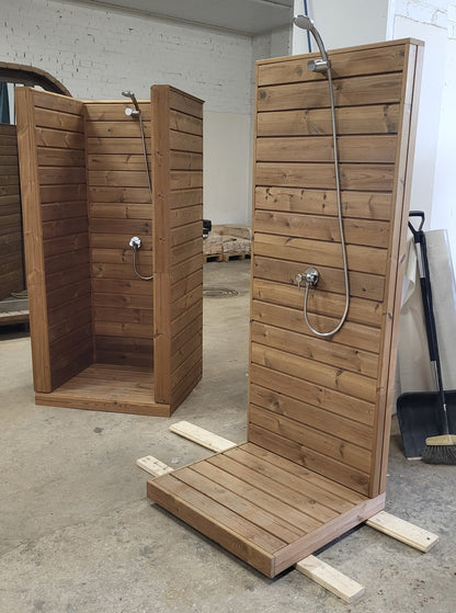 Private Thermowood Outdoor Garden Shower