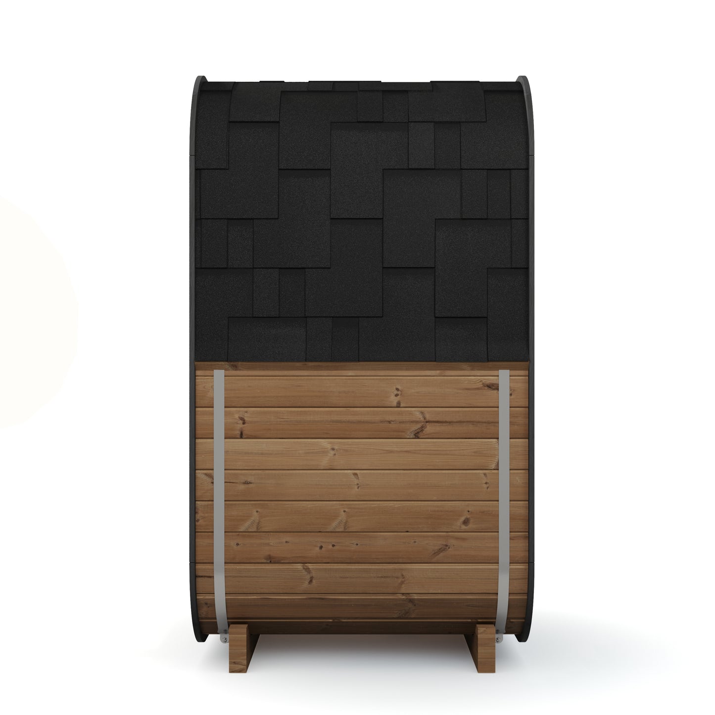 ULLA Compact 2-Person Black Outdoor Sauna | Thermopine Wood
