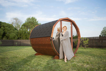 Mirrored Outdoor Sauna 4-6 Person 2m - 3m | Customisable Garden Sauna