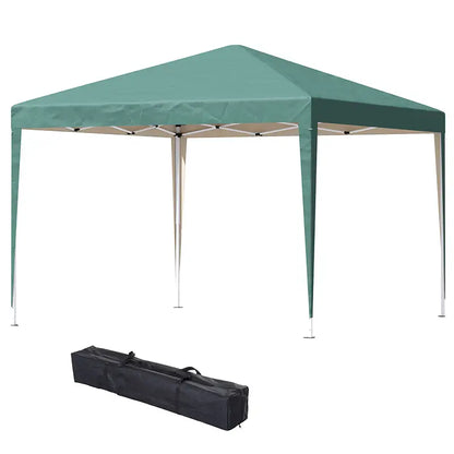 Outsunny 3 x 3M Garden Pop Up Gazebo Height Adjustable Marquee Party Tent Wedding Canopy with Carrying Bag