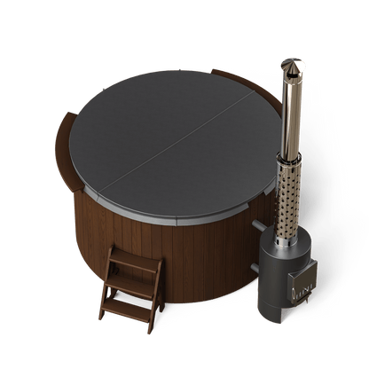Polar Spa Comfort Family 195 Wood Fired 40kW External Stove 4-6 Person Hot Tub