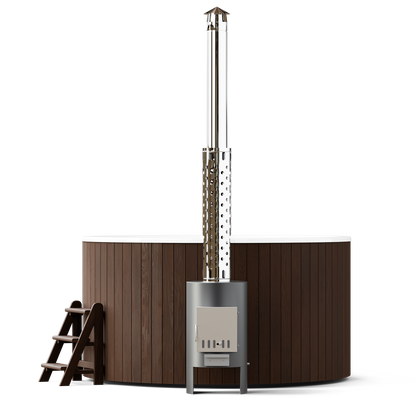 Polar Spa Comfort Family 220 Wood Fired 40kW External Stove 6-8 Person Hot Tub