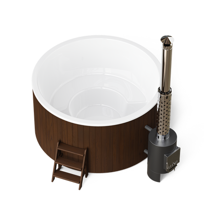 Polar Spa Comfort Family 220 Wood Fired 40kW External Stove 6-8 Person Hot Tub