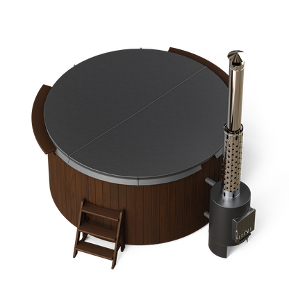 Polar Spa Comfort Family 220 Wood Fired 40kW External Stove 6-8 Person Hot Tub
