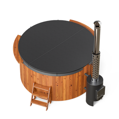 Polar Spa Comfort Family 220 Wood Fired 40kW External Stove 6-8 Person Hot Tub