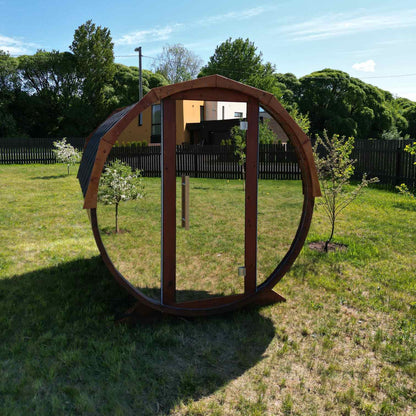 Mirrored Outdoor Sauna 4-6 Person 2m - 3m | Customisable Garden Sauna