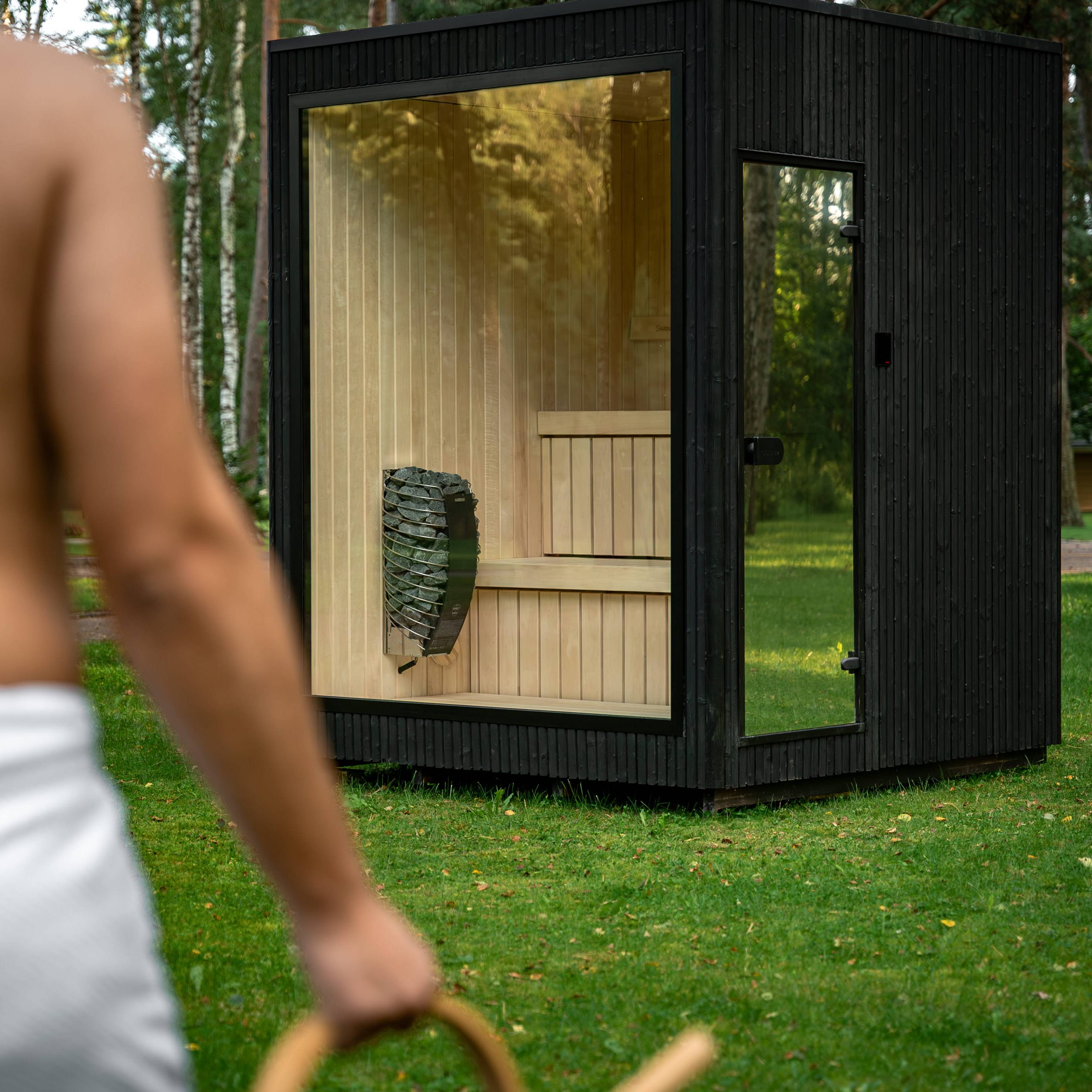 Celsium Wellness Jonas Classic 4 Person Square Traditional Sauna