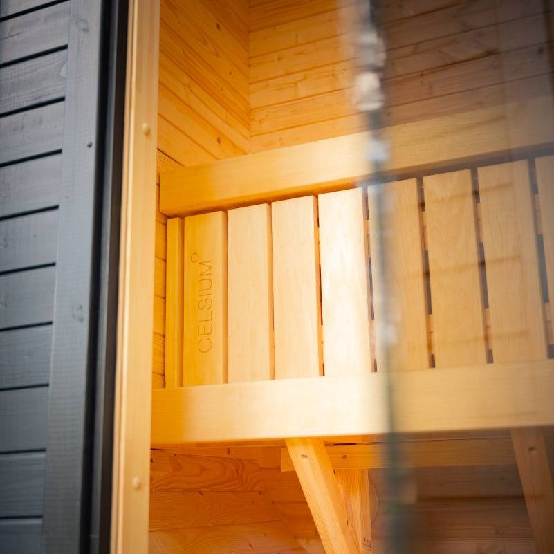 Celsium Wellness Micro Sauna | 1-2 Person Outdoor Traditional Sauna