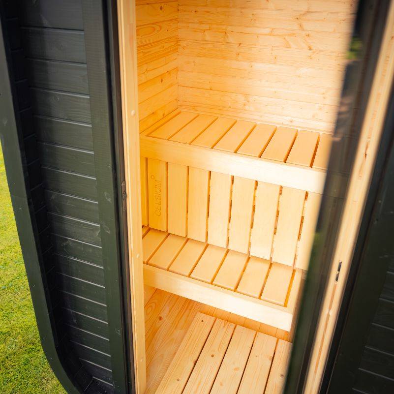 Celsium Wellness Micro Sauna | 1-2 Person Outdoor Traditional Sauna